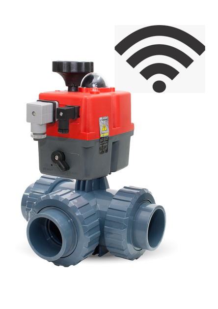 WIFI Automatische 3-weg kraan 63 mm L-boring zonder TLF temperatuursregeling module - type Hidro