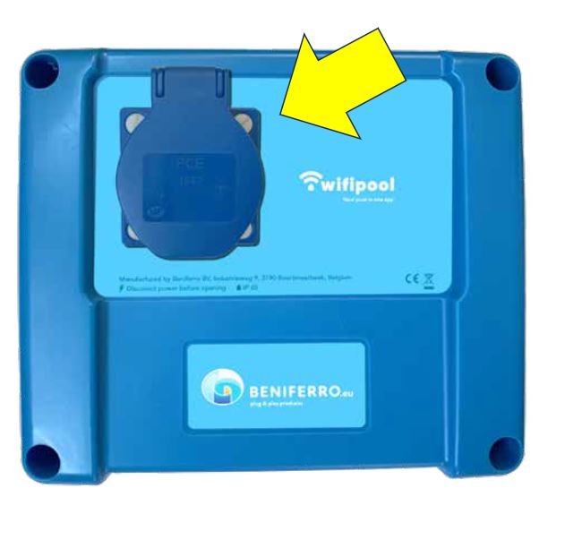 Extra stekker op CONNECT PRO meet- en controledoos  (max 4 stekkers) voor controle UV lamp, verlichting, doseerpomp, zoutelektrolyse ….. 